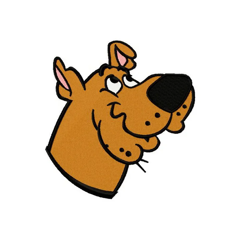 Embroidery design featuring Scooby Doo, perfect for stitching on t-shirts, hoodies, or tote bags.