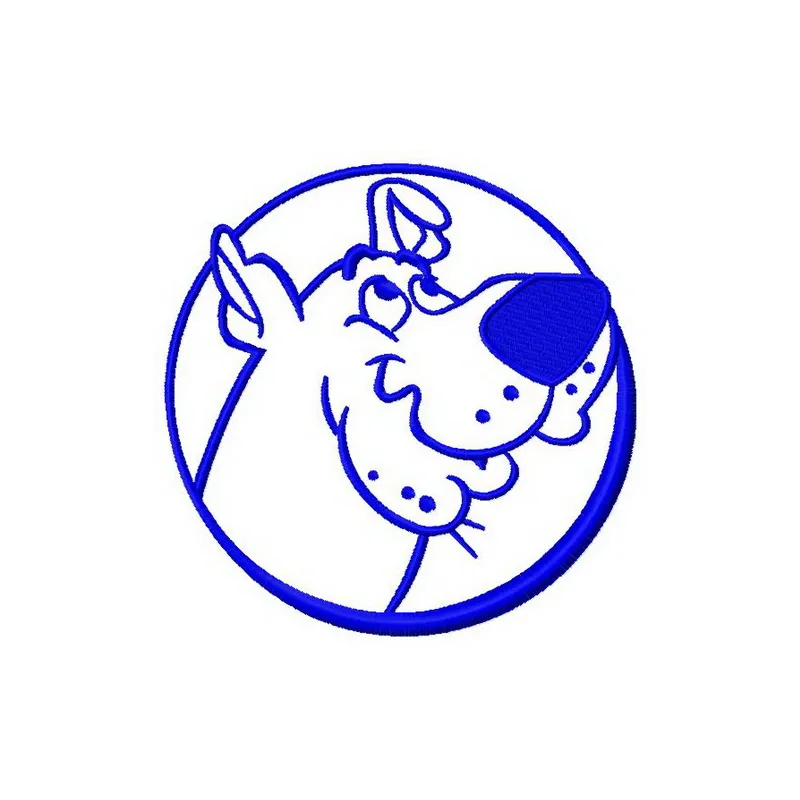 Scooby Doo 3 embroidery design preview featuring the beloved cartoon character, ideal for creative stitching projects.