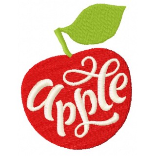 Apple 3 embroidery design - Embroidery Design