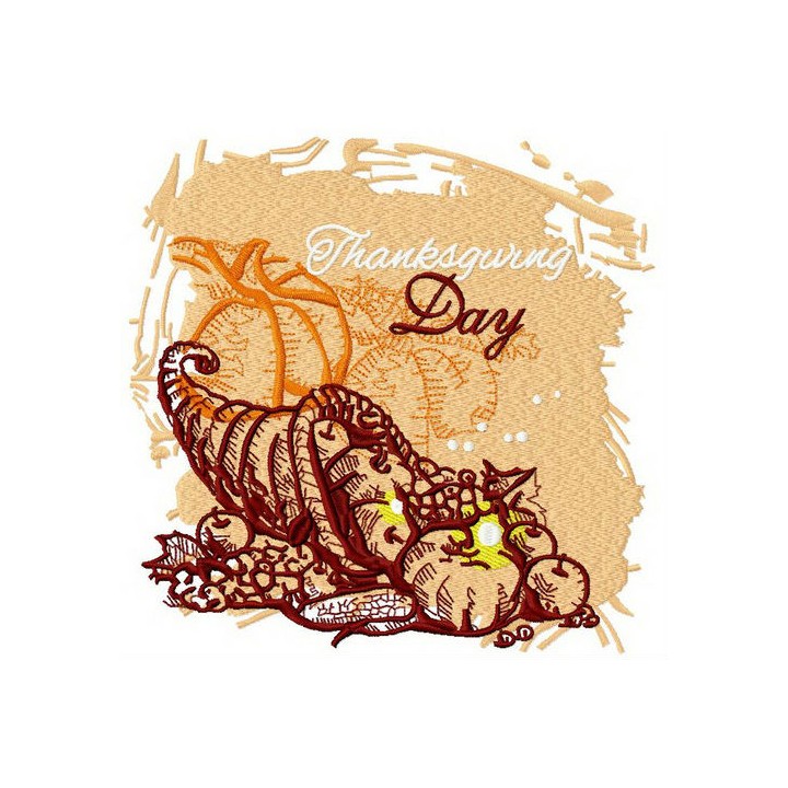 Thanksgiving day 2 embroidery design - Embroidery Design