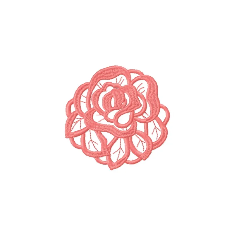 Preview of the Pink Rose 2 embroidery design, showcasing intricate floral motifs for FSL and decoration projects.
