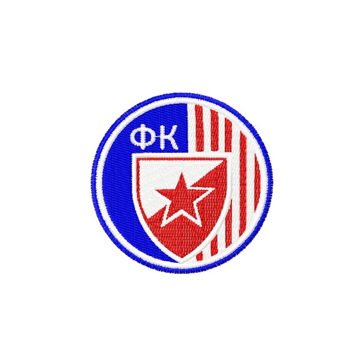 FC Crvena Zvezda logo embroidery design - Embroidery Design