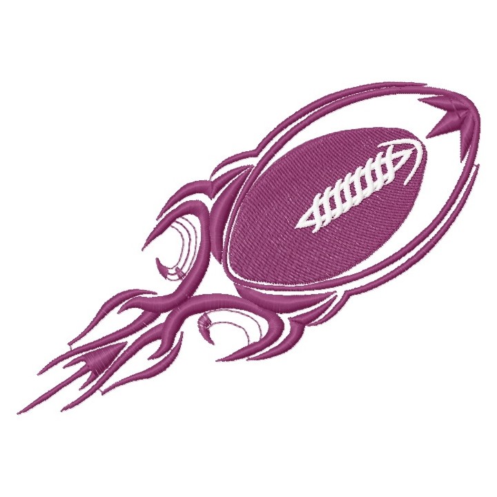 American football ball embroidery design - Embroidery Design