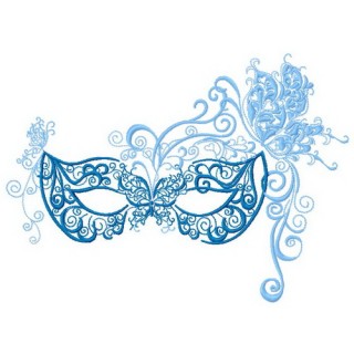 Mask 4 embroidery design - Embroidery Design