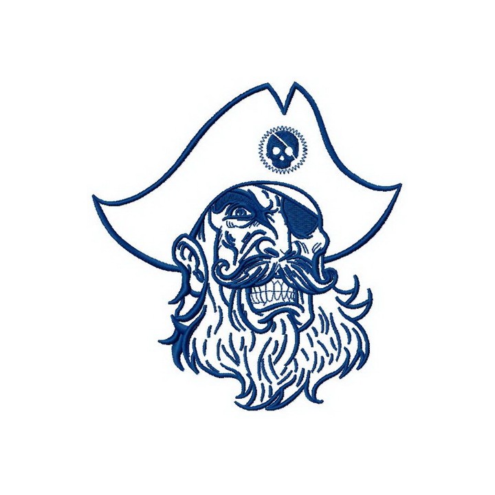 Severe pirat 2 embroidery design - Embroidery Design