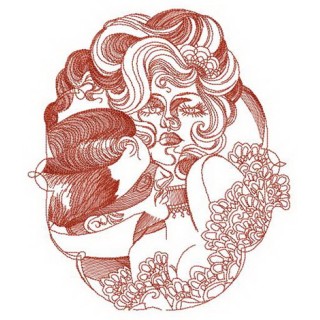 Secret lover embroidery design - Embroidery Design