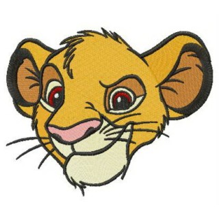 Sneering Simba embroidery design - Embroidery Design