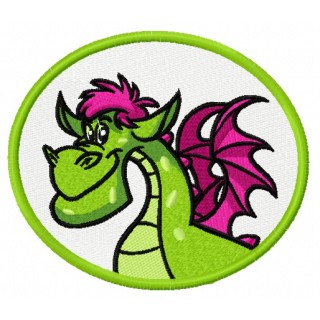 Elliott the Dragon 3 embroidery design - Embroidery Design
