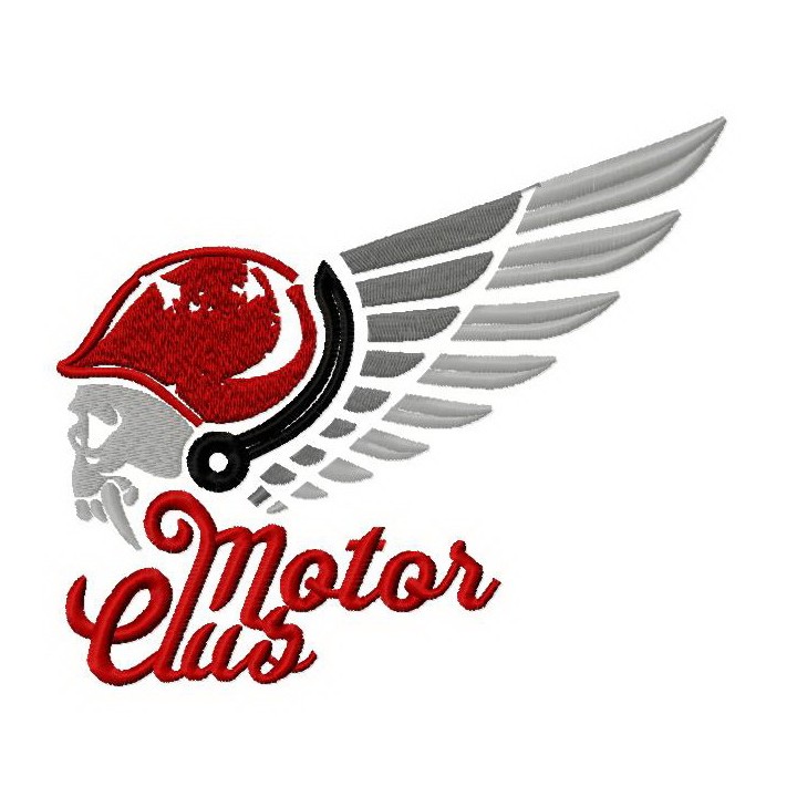 Motor club 3 embroidery design - Embroidery Design