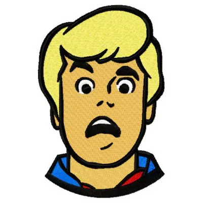 Preview of the Fred Jones 3 embroidery design featuring Scooby Doo characters, ideal for creative stitching projects.
