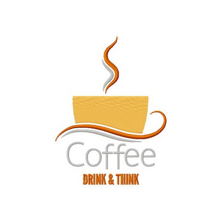 Coffee cup 6 embroidery design - Embroidery Design