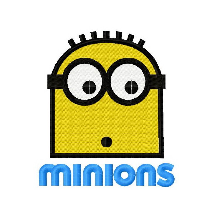 Minion confused 3 embroidery design - Embroidery Design