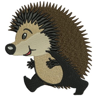 Hedgehog's stroll 3 embroidery design - Embroidery Design