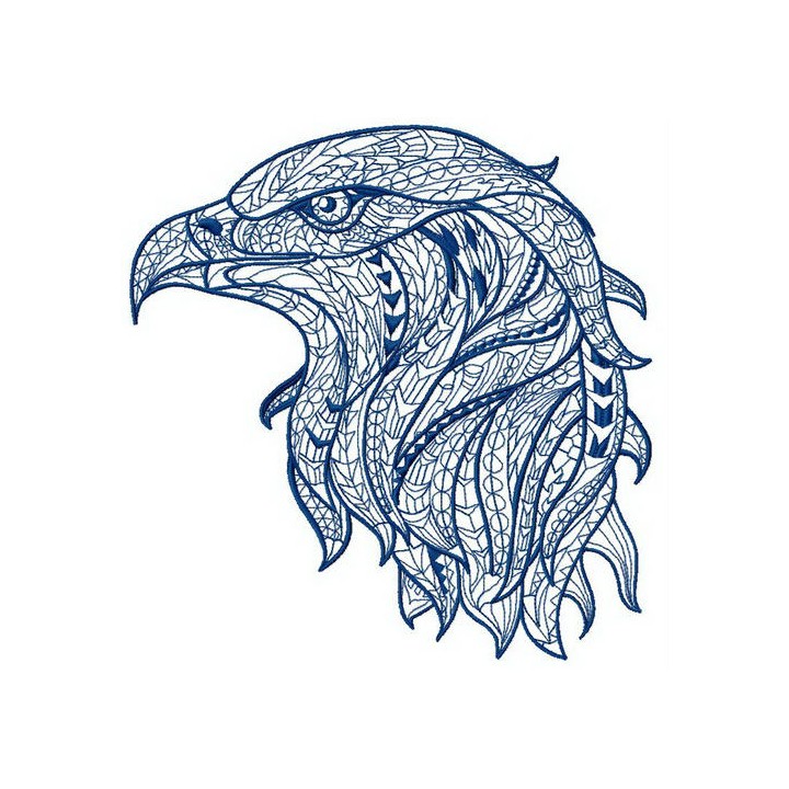 Mosaic eagle 3 embroidery design - Embroidery Design