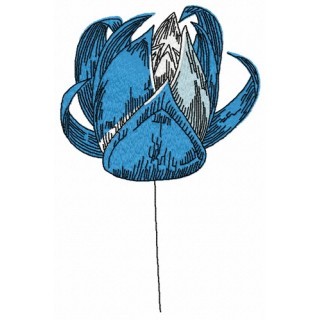 Blue meadow 7 embroidery design - Embroidery Design