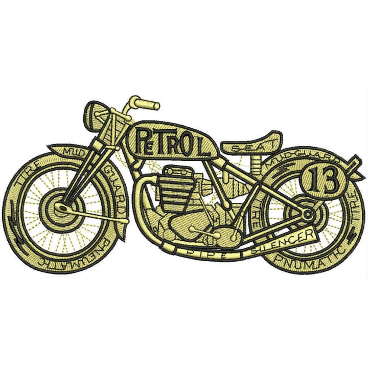 Motocycle parts embroidery design - Embroidery Design