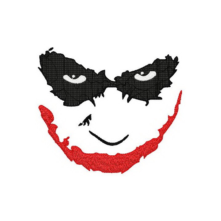 Joker's smile embroidery design - Embroidery Design
