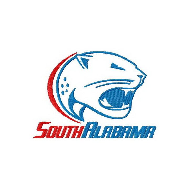 South Alabama Jaguars logo embroidery design - Embroidery Design