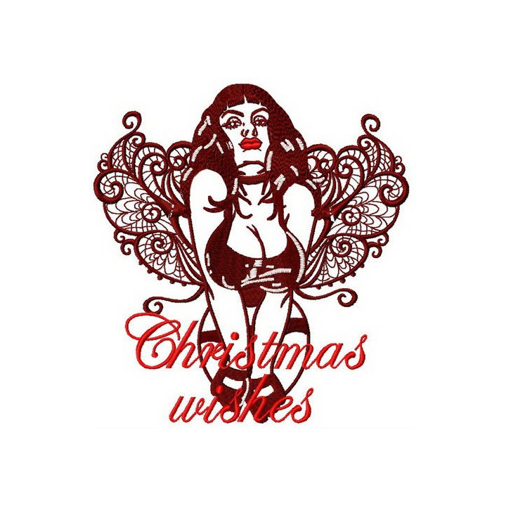 Christmas wishes embroidery design - Embroidery Design
