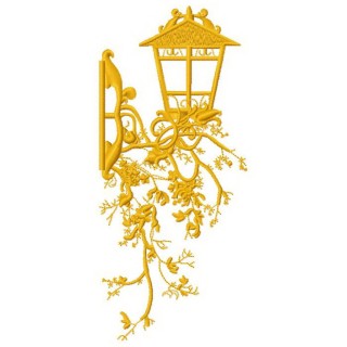 Oriental lantern 2 embroidery design - Embroidery Design