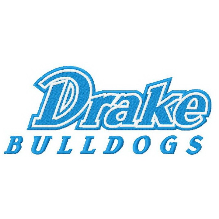 Drake Bulldogs logo 2 embroidery design - Embroidery Design