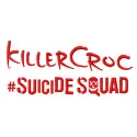 Embroidery design preview of Killer Croc from Suicide Squad, showcasing intricate stitching patterns for creative projects.