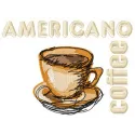 Americano coffee 2 embroidery design showcasing a stylish coffee cup motif for creative stitching projects.
