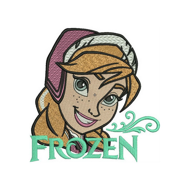 Anna Frozen 3 embroidery design - Embroidery Design