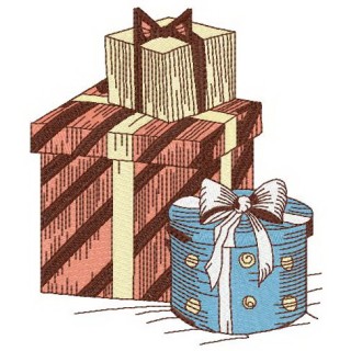 Christmas presents embroidery design - Embroidery Design