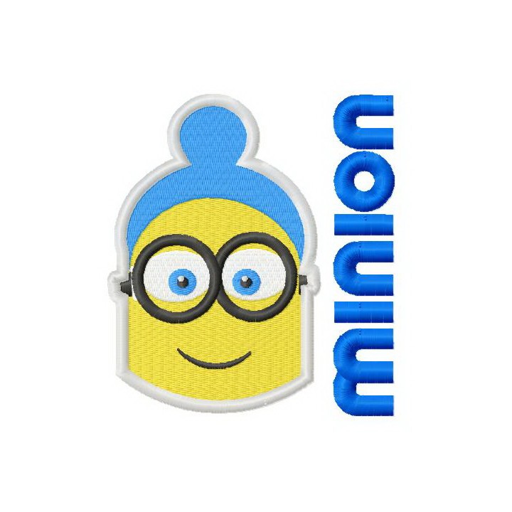 Happy Minion 3 embroidery design - Embroidery Design