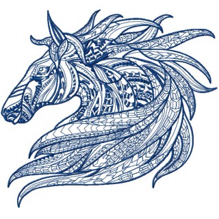 Mosaic horse 3 embroidery design - Embroidery Design