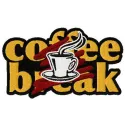 Coffee break 3 embroidery design showcasing a fun coffee-themed stitched motif for t-shirts and tote bags.