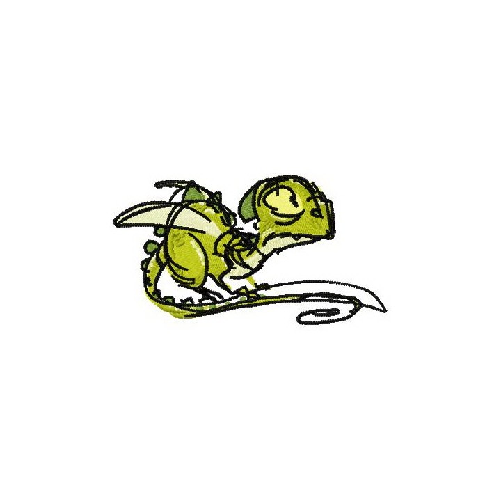 Small dragon embroidery design - Embroidery Design