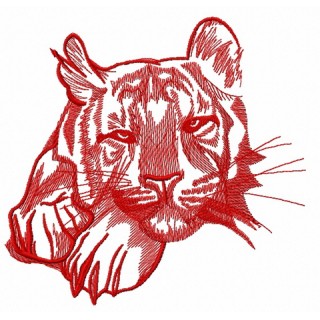 Wild tiger 4 embroidery design - Embroidery Design