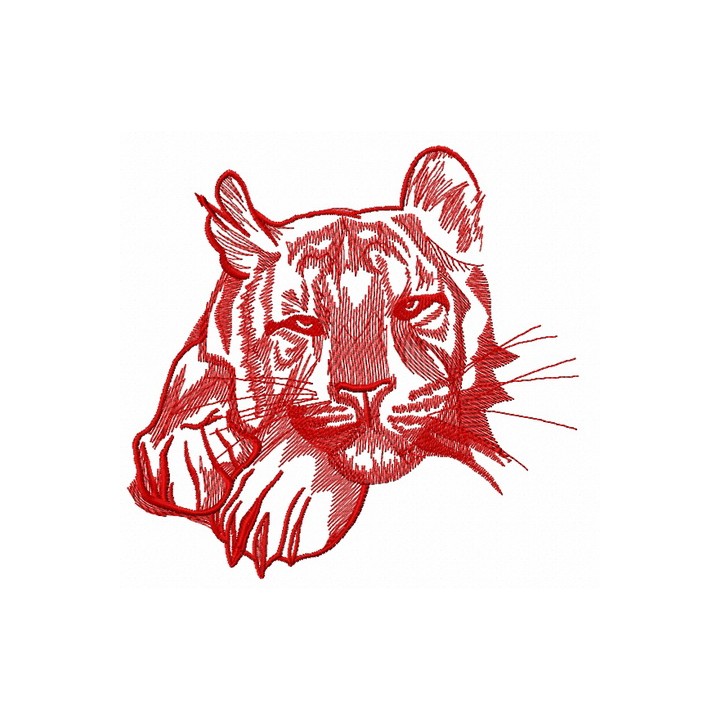 Wild tiger 4 embroidery design - Embroidery Design