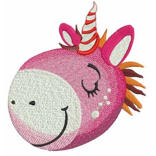 Dreamy unicorn muzzle embroidery design - Embroidery Design