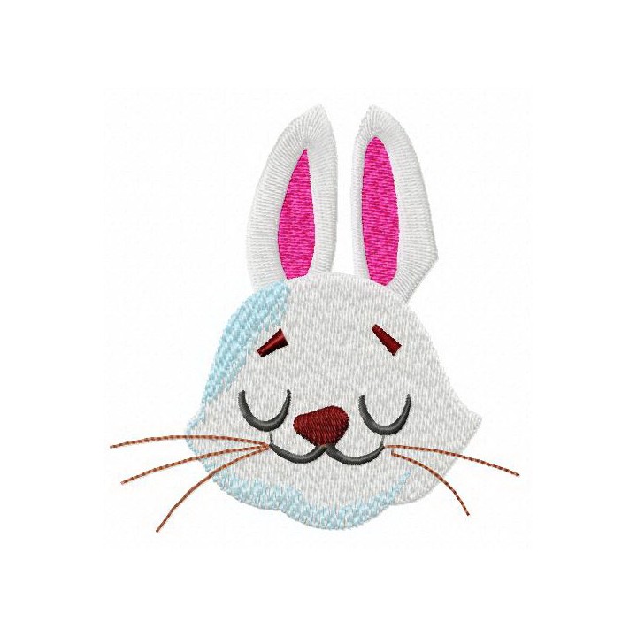 Dreamy bunny muzzle embroidery design - Embroidery Design