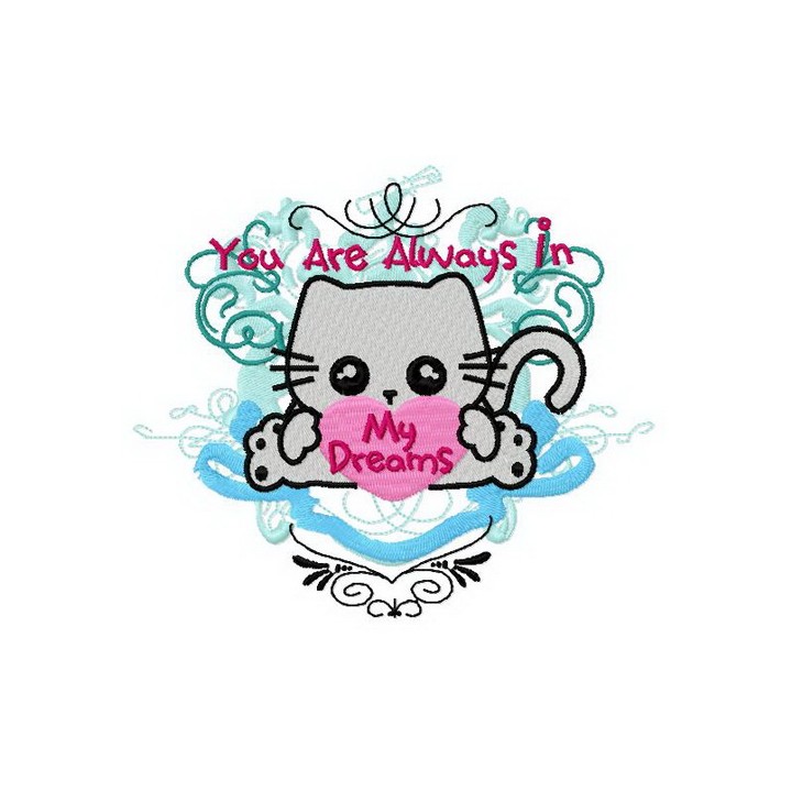 You are always in my dreams 2 embroidery design - Embroidery Design