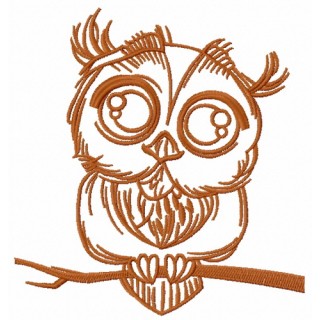 Cute owl 4 embroidery design - Embroidery Design