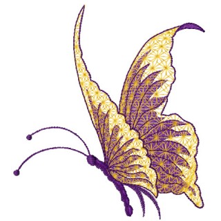 Christmas butterfly embroidery design - Embroidery Design
