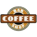 Bar coffee shop embroidery design featuring intricate coffee-themed motifs for creative stitching projects.