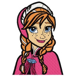 Cute Anna embroidery design - Embroidery Design
