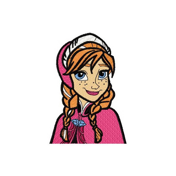 Cute Anna embroidery design - Embroidery Design