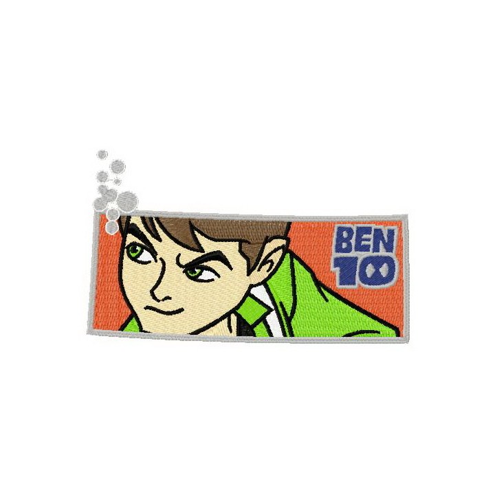 Ben 10 badge embroidery design - Embroidery Design