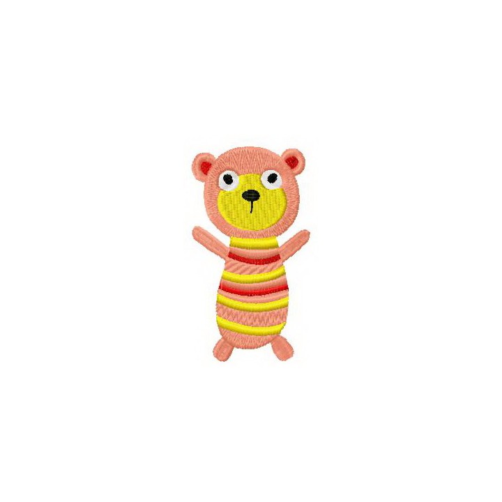 Sock doll bear embroidery design - Embroidery Design