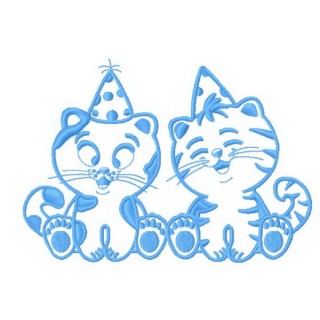 Fluffy birthday 3 embroidery design - Embroidery Design