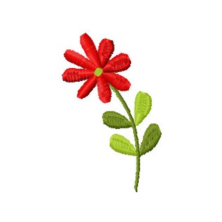 Simple flower embroidery design - Embroidery Design