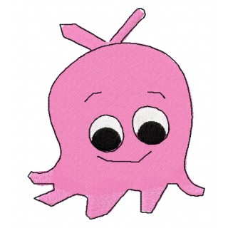 Little octopus embroidery design - Embroidery Design