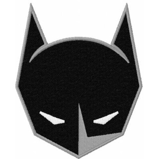 Batman helmet sign embroidery design - Embroidery Design