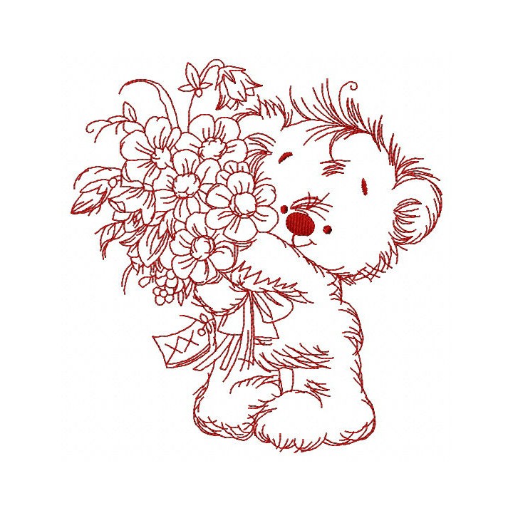 Bouquet for you 4 embroidery design - Embroidery Design